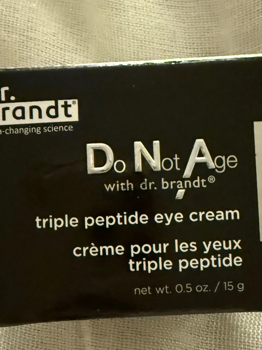 Dr. Brandt Do Not Age Triple Peptide Eye Cream 0.5 oz NIB Anti-Aging